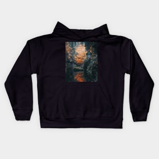 Moody Photography of Bohemian Switzerland's Historic Ticket Office #7 Kids Hoodie